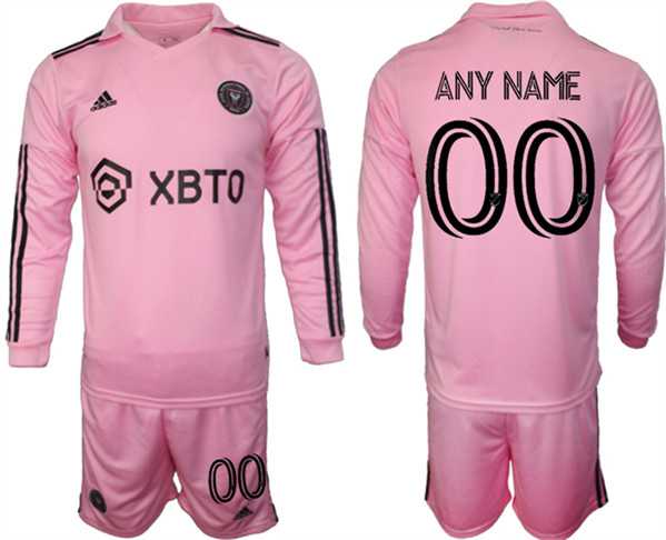 Men's Inter Miami CF Custom 2023-24 Pink Home Soccer Jersey Suit,We sell and wholesale Men's Inter Miami CF Custom 2023-24 Pink Home Soccer Jersey Suit on line form chian!
